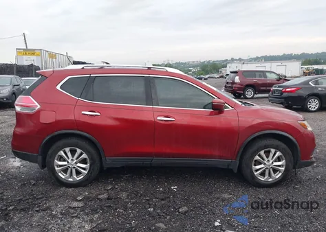 2015 Nissan Rogue Sv из США, поврежденный, VIN KNMAT2MT0FP551184